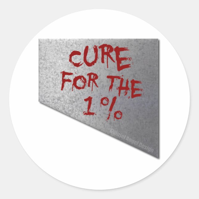 Sticker Rond Cure pour le 1 % (Devant)