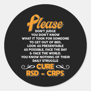 Sticker Rond Cure Rsdcrps Soutien Rsdcrps Sensibilisation