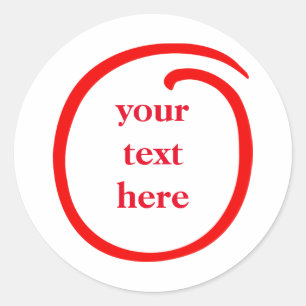 Sticker Rond Curl