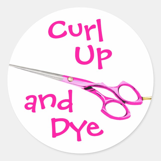Sticker Rond Curl, Up and, Dye (Devant)