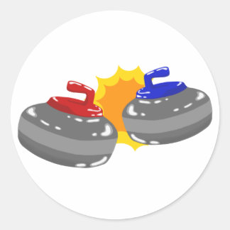 Sticker Rond Curling