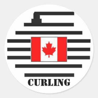 Sticker Rond Curling Canada
