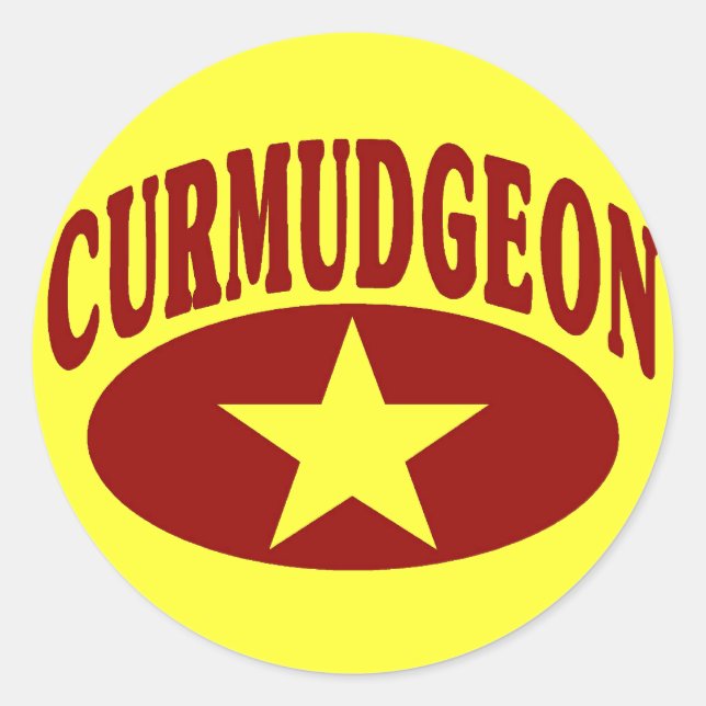 Sticker Rond Curmudgeon (Devant)