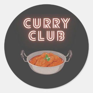 Sticker Rond Curry Club