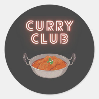 Sticker Rond Curry Club