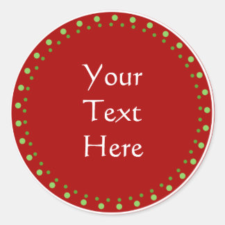 Sticker Rond Custom Christmas