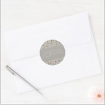 Sticker Rond Custom Grey Elegant Christmas Return Adresse<br><div class="desc">Custom Grey Elegant Christmas Return Adresse Classic Round Sticker</div>