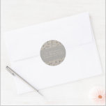 Sticker Rond Custom Grey Elegant Christmas Return Adresse<br><div class="desc">Custom Grey Elegant Christmas Return Adresse Classic Round Sticker</div>