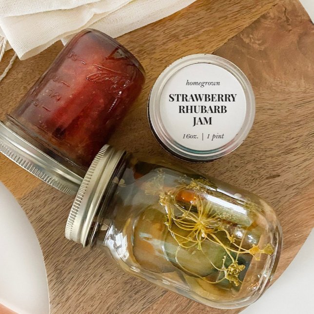 Sticker Rond Custom Homemade Food Jar Label (Créateur téléchargé)