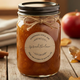 Sticker Rond Custom Laurel Diffusez l'amour