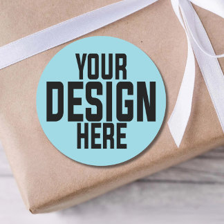 Sticker Rond Custom Printed Logo Small Business Personalized