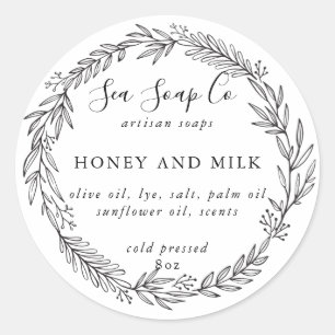 Sticker Rond Customisez vos propres tireurs de savon