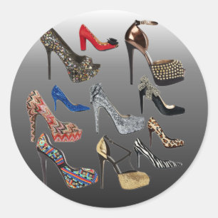 Sticker Rond Customize de Shoe High Heels