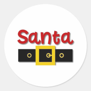 STICKER ROND CUT **PÈRE NOËL** NOËL