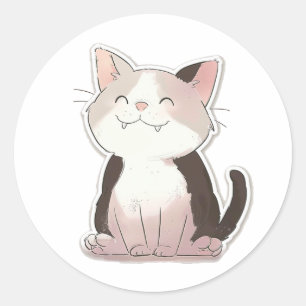 Sticker Rond Cute