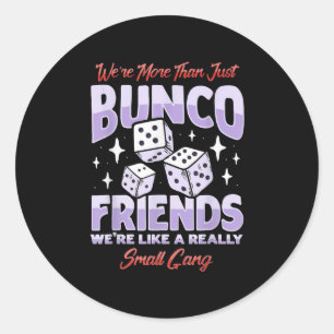 Sticker Rond Cute Bunco Night Squad Apparel Jeu Bunco