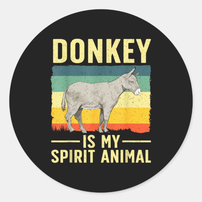 Sticker Rond Cute Design For Men Women Pet Animal Lovers  (Devant)