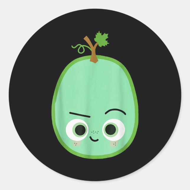 Sticker Rond Cute Good Egg Teacher Halloween Costume Group The  (Devant)