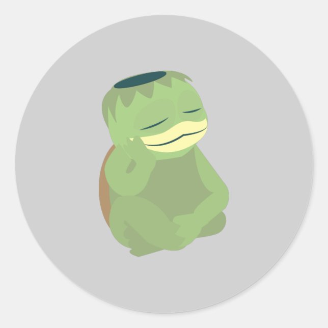 Sticker Rond Cute Kappa (Devant)
