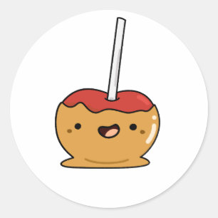 Sticker Rond Cute Kawaii Candy Apple