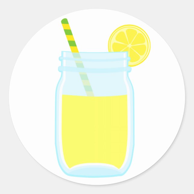Sticker Rond Cute Lemonade (Devant)