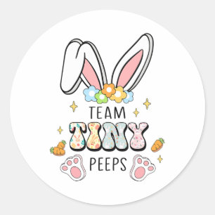 Sticker Rond Cute Nicu Picu Landd Infirmière Pâques Fête Stetho