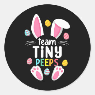 Sticker Rond Cute Nicu Picu Landd Infirmière Pâques Fête Stetho
