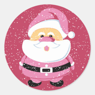 Sticker Rond Cute Noël du Père Noël