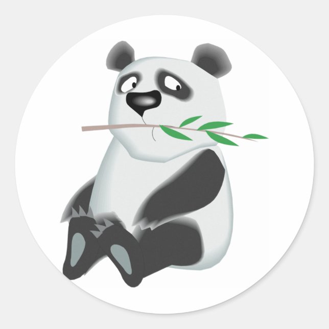 Sticker Rond Cute Panda (Devant)