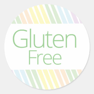 Sticker Rond Cute pastel arc-en-ciel gluten sans boulangerie st