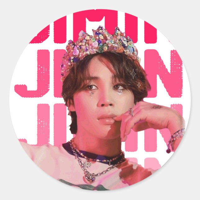 Sticker Rond Cute prince it boy (Devant)