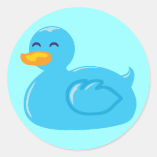 Sticker Rond Cute Rubberducky