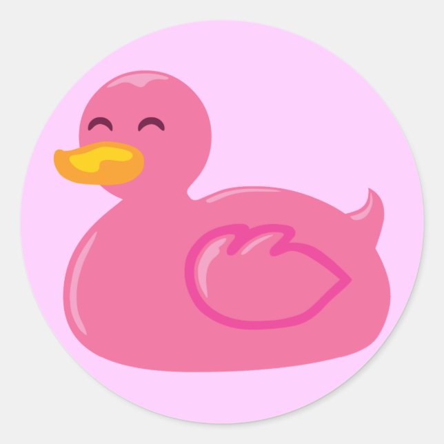 Sticker Rond Cute Rubberducky (Devant)