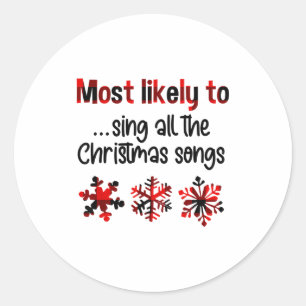Sticker Rond Cutecomfy Plus susceptible de chanter toutes les c