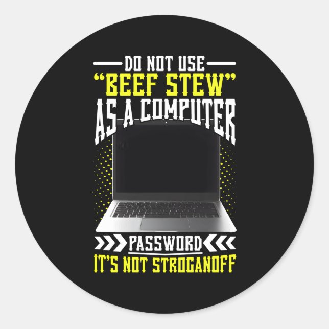 Sticker Rond Cyber-pirate De Sécurité Et Cyber-Professionnel De (Devant)