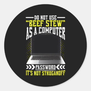 Sticker Rond Cyber-pirate De Sécurité Et Cyber-Professionnel De