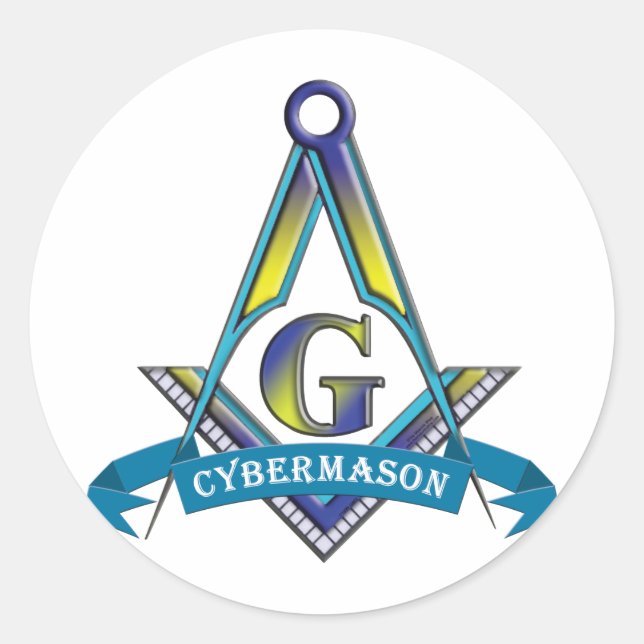 STICKER ROND CYBERMASONS (Devant)
