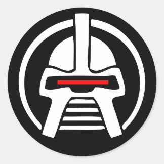 Sticker Rond Cyborg