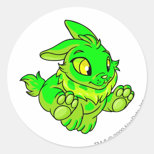 Sticker Rond Cybunny brillant (Devant)