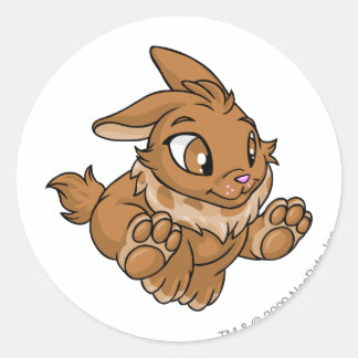 Sticker Rond Cybunny Brown