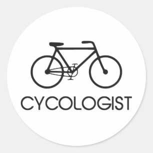 Sticker Rond Cycle de recyclage de Cycologist