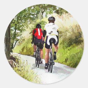 STICKER ROND CYCLISME