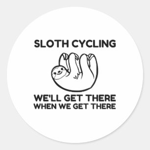 STICKER ROND CYCLISME LENT
