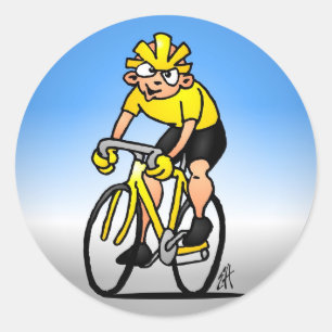 Sticker Rond Cycliste - Cyclisme
