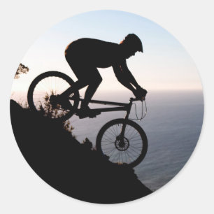 Sticker Rond Cycliste de VTT. Lions Head, Le Cap