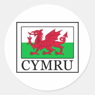 Sticker Rond Cymru