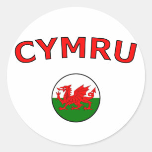 Sticker Rond Cymru