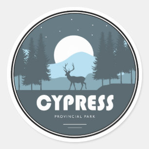 Sticker Rond Cypress Provincial Park Deer