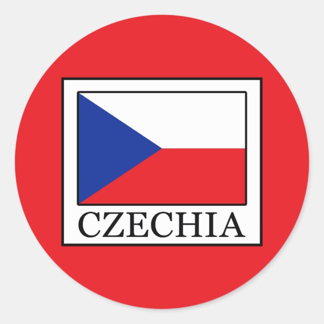Sticker Rond Czechia (Devant)