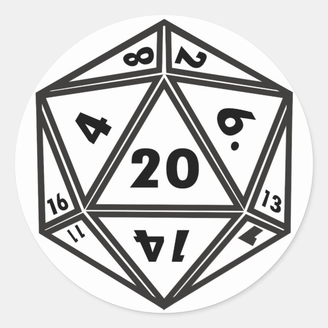 STICKER ROND D20 (Devant)